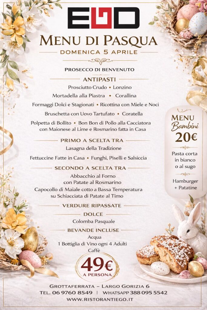 Menu Pasqua